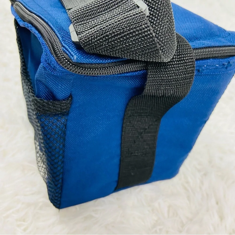 UNBRANDED navy blue insulated lunch bag with long adjustable strap
